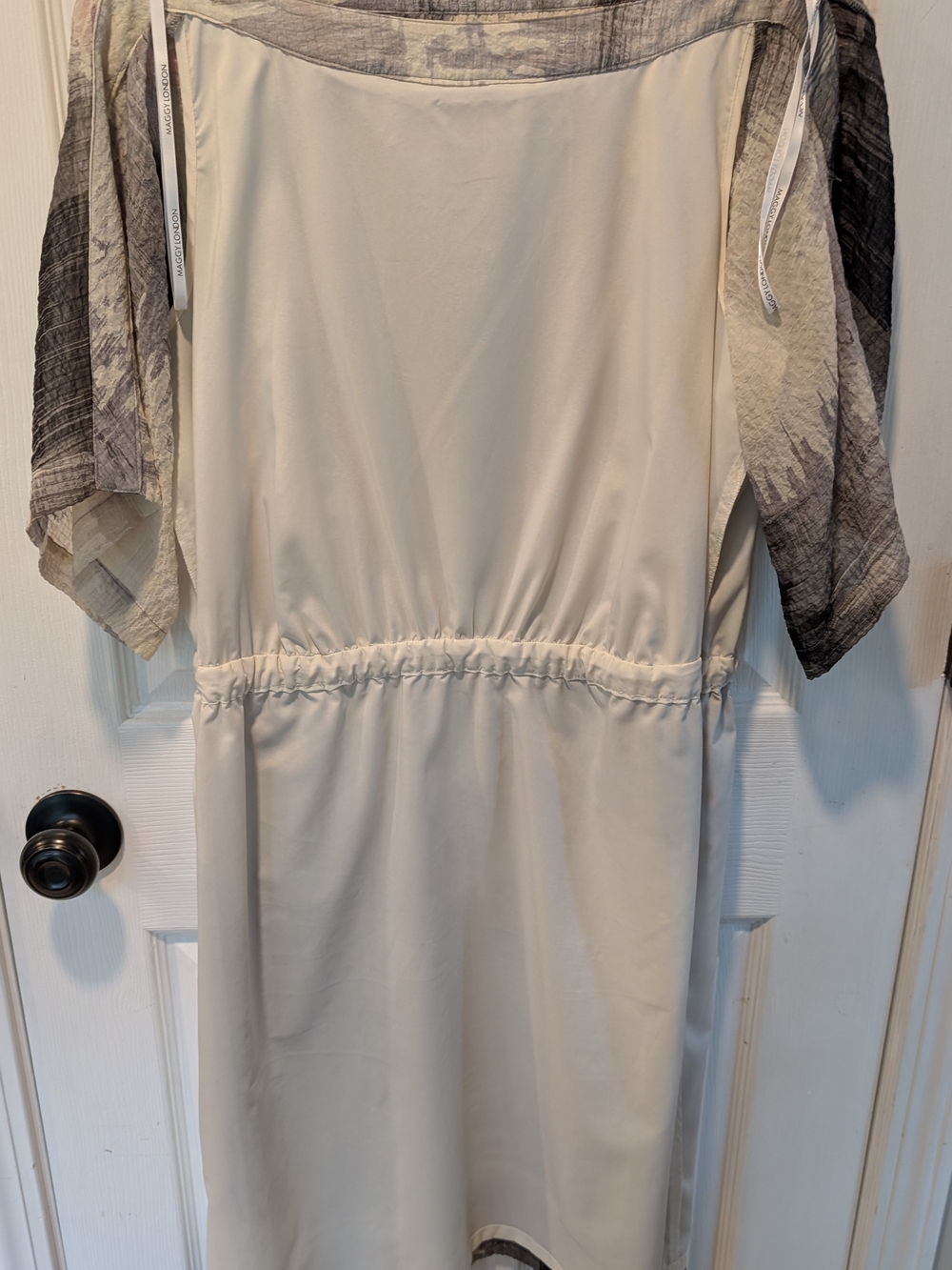 NWOT Maggy London Watercolor Belted Dress Size 16 - Picture 5 of 13